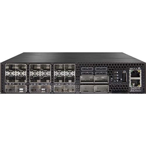 Mellanox Spectrum SN2010 – Switch – C3 – gemanaged – 18 x 25 Gigabit SFP28 + 4 x 100 Gigabit QSFP28 – Luftstrom von vorne nach hinten – Montage auf Rack von Mellanox