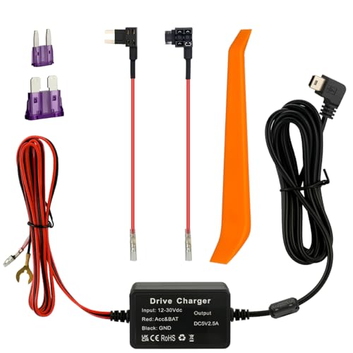 Hardwire-Kit kompatibel mit Nextbase 522GW Dashcam, Mellbree Hardwire Kit für Armaturenbrettkamera, kompatibel mit Nextbase Dashcams 122, 222, 322GW, 422GW, 522GW, 622GW Draht 5M Hardwire-Kit kompatibel mit Nextbase 522GW Dashcam, Mellbree Hardwire Kit für Armaturenbrettkamera, kompatibel mit Nextbase Dashcams 122, 222, 322GW, 422GW, 522GW, 622GW Draht 5M von Mellbree