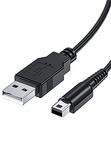 LadeKabel für Nintendo 3DS, Mellbree Ladekabel für Nintendo DS Kabel für Dsi Ds Cable für 3DS XL/2DS/2DS XL/DS/DSI/DS XL USB A 2.0 Ladekabel 1A schwarz 1 Stück 3.9ft von Mellbree