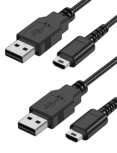 LadeKabel kompatibel mit Nintendo DS Lite, 1.2M Kabel nur für Nintendo DS Lite Ladekabel 1A schwarz 3.9ft 2 Stück von Mellbree