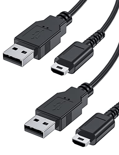 LadeKabel kompatibel mit Nintendo DS Lite, 2 Stück 1.2M Kabel nur für Nintendo DS Lite Ladekabel 1A schwarz 3.9ft von Mellbree