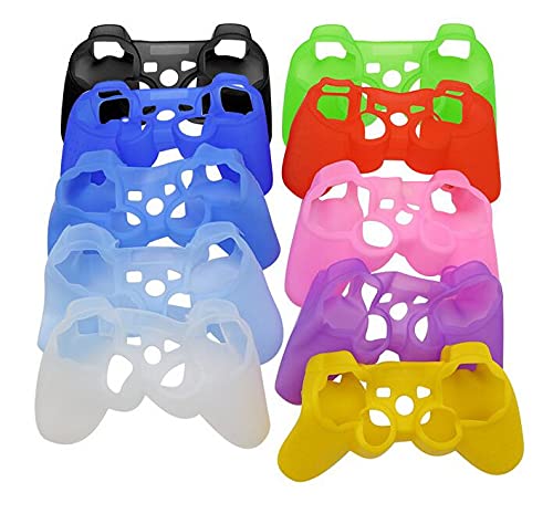 Melocyphia Silikon Soft Case Skin Cover Case für Sony Playstation 3 PS3 Controller Gel Gummi Schutzhülle (Hellblau) von Melocyphia