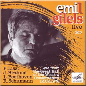 Liszt, Brahms, Beethoven, Schumann - Emil Gilels Live from the Great Hall of the Moscow Conservatory 12.02.1976 (2 CD Set) von Melodiya
