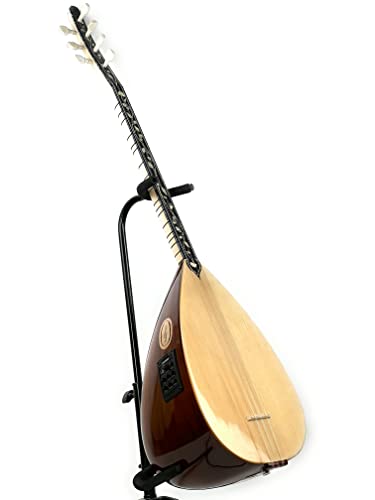 Melody Saz Baglama Profesyonel maun kisa kol mit Tasche Fishman Equalizer Stimmgerät, Braun Melody Saz Baglama Profesyonel maun kisa kol mit Tasche Fishman Equalizer Stimmgerät, Braun von Melody