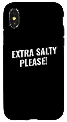 Extra salziges Please Design Hülle für iPhone X/XS Extra salziges Please Design Hülle für iPhone X/XS von Meme Designs by RLW