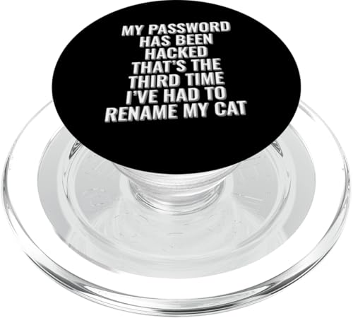 Mein Passwort gehackt. Zum dritten Mal musste ich meine Katze umbenennen PopSockets PopGrip für MagSafe Mein Passwort gehackt. Zum dritten Mal musste ich meine Katze umbenennen PopSockets PopGrip für MagSafe von Meme Designs by RLW