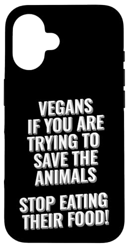 Veganer, die versuchen, die Tiere zu retten, hören auf, ihr Futter zu fressen Hülle für iPhone 16 Veganer, die versuchen, die Tiere zu retten, hören auf, ihr Futter zu fressen Hülle für iPhone 16 von Meme Designs by RLW