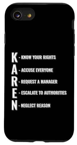 Was bedeutet Karen - Definition Design Hülle für iPhone SE (2020) / 7 / 8 von Meme Designs by RLW