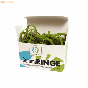 memo Gummiring Green&Fair S6738 140x4mm 120 Stück memo Gummiring Green&Fair S6738 140x4mm 120 Stück von Memo
