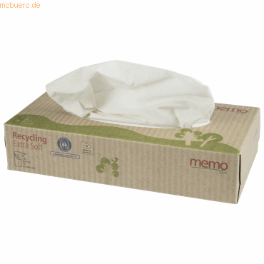 memo Kosmetiktuch Recycling Extra Soft H1067 2-lagig 100 Stück memo Kosmetiktuch Recycling Extra Soft H1067 2-lagig 100 Stück von Memo