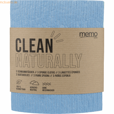 memo Schwammtuch H50QH sortiert 3 Stück memo Schwammtuch H50QH sortiert 3 Stück von Memo