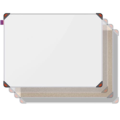 Premium Whiteboard IDEA EDGE – Design meets Nachhaltigkeit - Magnettafel mit Rahmen in 3 Größen – Beschreibbar & Magnetisch – Kombinierbar mit anderen Boards der EDGE-Serie - 45x60 cm von Memobe
