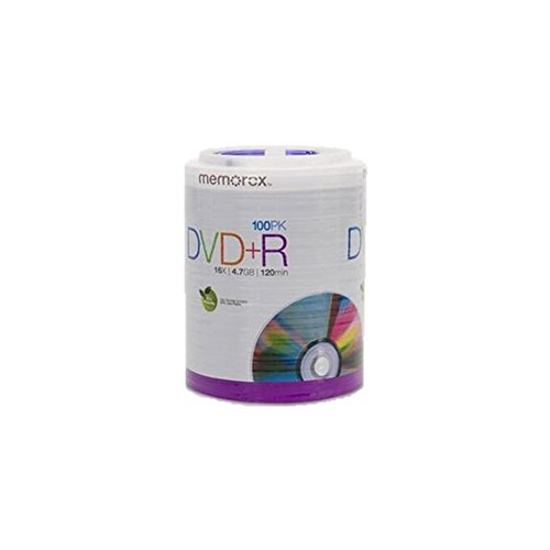 Memorex 16 x DVD+R (100 PK), 100 Stück DVD+R Tragetasche (32020034438) von Memorex