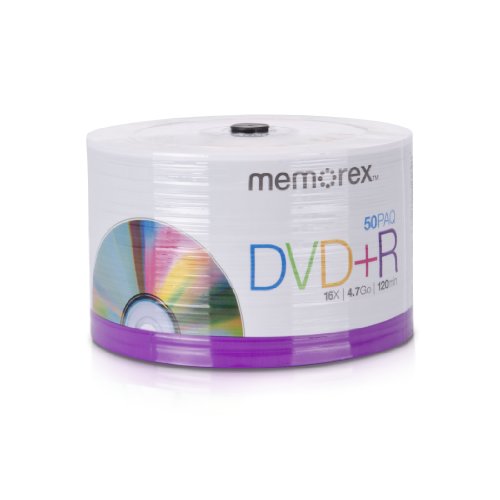 Memorex 32020031731 DVD+R 16x Eco Spindelbodenscheiben, 50 Stück von Memorex