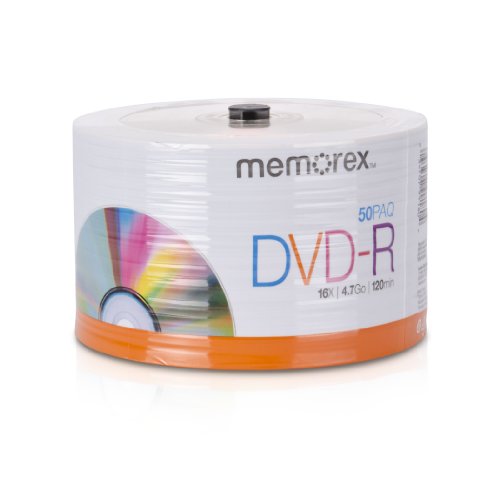 Memorex 32020031749 DVD-R 16 x ECO Spindel Boden Scheiben, 50 Stück Memorex 32020031749 DVD-R 16 x ECO Spindel Boden Scheiben, 50 Stück von Memorex