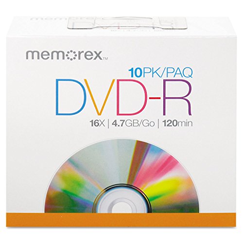 Memorex 4,7 Gb/16x DVD-R 10er-Pack Slim Case Memorex 4,7 Gb/16x DVD-R 10er-Pack Slim Case von Memorex