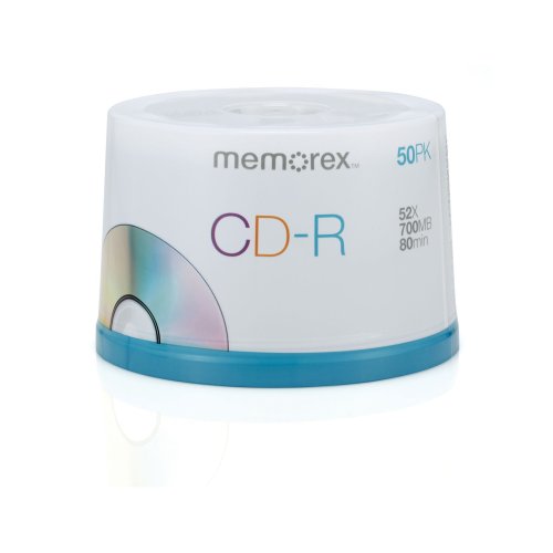 Memorex 700MB/80-Minute 52x Data CD-R Media 50-Pack Spindle Memorex 700MB/80-Minute 52x Data CD-R Media 50-Pack Spindle von Memorex