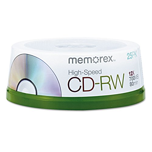 Memorex 80 Minute CD-RW 4 x – 12 x HIGH Speed 25 Pack Spindel Memorex 80 Minute CD-RW 4 x – 12 x HIGH Speed 25 Pack Spindel von Memorex