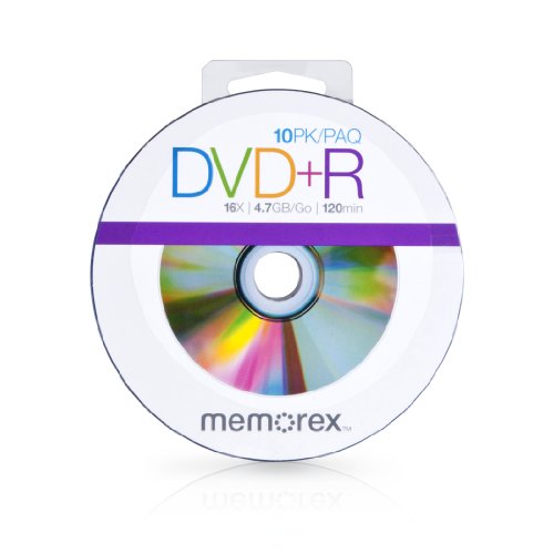 Memorex 99057 DVD+R 16x Discs, 10 Pack von Memorex