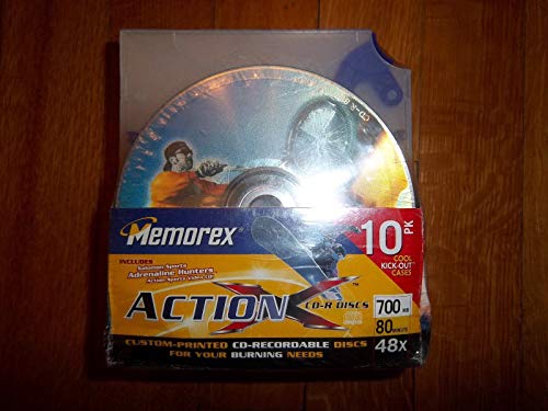 Memorex Action X CD-R Discs 10er-Pack Motocross X Games Salomon Sports Adrenalin Jäger CD enthalten von Memorex