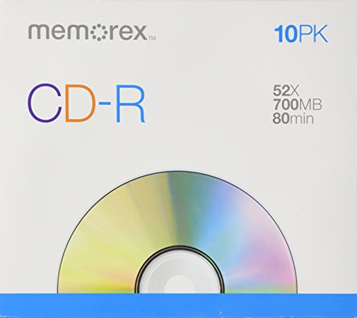 Memorex CD-R (700 MB, 52 x CD-R), 10 Stück von Memorex