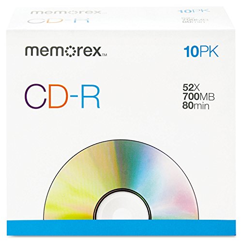 Memorex CD-R (700 MB, 52 x CD-R), 10 Stück von Memorex