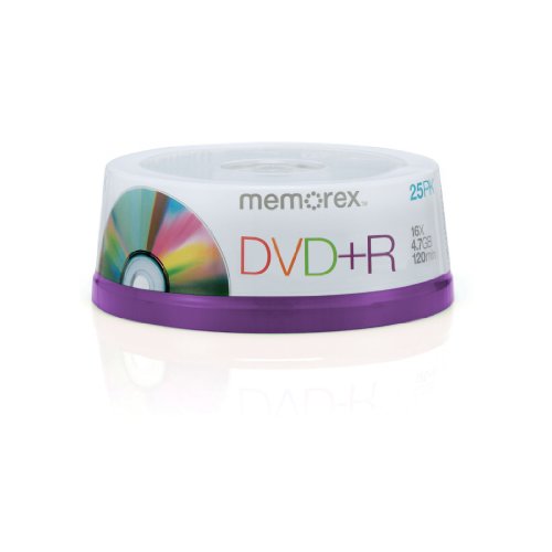 Memorex DVD+R Spindel, 16 x 4,7 GB, 25 Stück Memorex DVD+R Spindel, 16 x 4,7 GB, 25 Stück von Memorex