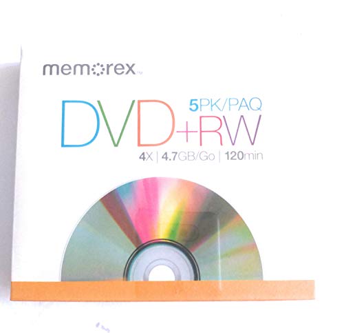 Memorex DVD + RW Discs, 4.7 GB, 5/Pack Memorex DVD + RW Discs, 4.7 GB, 5/Pack von Memorex