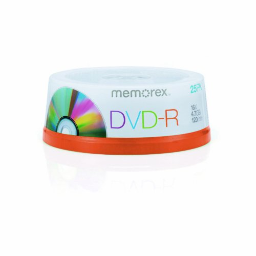Memorex Professional DVD-R 4.7GB 16x 25er Pack Cakebox DVD-Rohlinge Memorex Professional DVD-R 4.7GB 16x 25er Pack Cakebox DVD-Rohlinge von Memorex