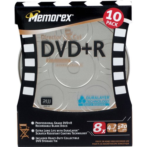 Memorex Regisseur Cut DVD+R Discs in Dose von Memorex