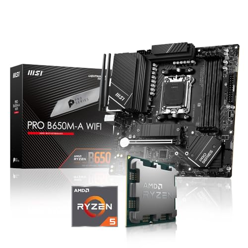 Aufrüst-Kit Bundle AMD Ryzen 5 8600G 6X 5.0 GHz, 16 GB DDR5, MSI PRO B650M-A WiFi, komplett fertig montiert inkl. Bios Update und getestet von Memory PC
