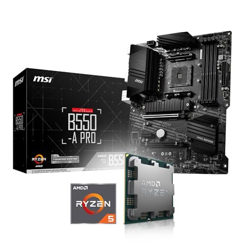 Aufrüst-Kit Bundle Ryzen 5 3600 6X 3.6 GHz Prozessor, 32 GB DDR4, MSI B550-A Pro Mainboard (Komplett fertig zusammengebaut inkl. Bios Update und Funktionskontrolle) von Memory PC