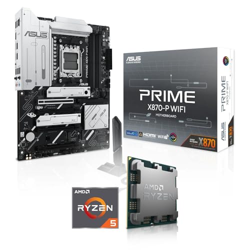Aufrüst-Kit Bundle Ryzen 5 8500G 6X 3.5 GHz Prozessor, 16 GB DDR5, ASUS Prime X870-P WiFi Mainboard (Komplett fertig zusammengebaut inkl. Bios Update und Funktionskontrolle) von Memory PC