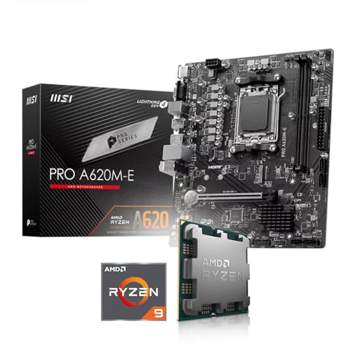 Aufrüst-Kit Bundle Ryzen 9 7950X3D 16x 4.2 GHz Prozessor, 16 GB DDR5, MSI PRO A620M-E Mainboard, be Quiet! Dark Rock 4 (Komplett fertig zusammengebaut inkl. Bios Update und Funktionskontrolle) von Memory PC