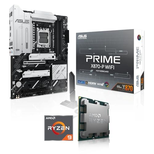 Aufrüst-Kit Bundle Ryzen 9 7950X3D 16x 4.2 GHz Prozessor, ASUS Prime X870-P WiFi Mainboard, be Quiet! Dark Rock 4 (Komplett fertig zusammengebaut inkl. Bios Update und Funktionskontrolle) von Memory PC