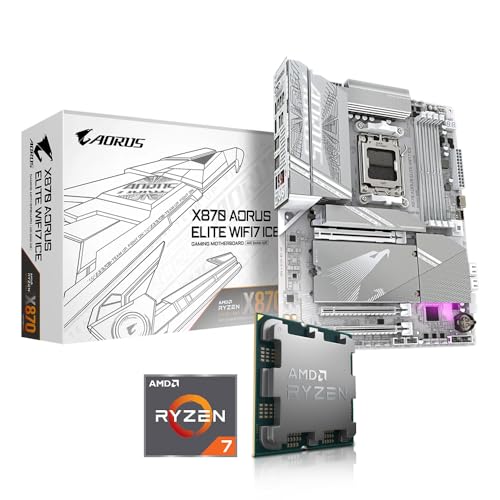 Aufrüst-Kit Bundle Ryzen 7 9800X3D 8x 4.7 GHz Prozessor, GIGABYTE X870 AORUS Elite WIFI7 ICE Mainboard, be quiet! Dark Rock 4 (Komplett fertig zusammengebaut inkl. Bios Update und Funktionskontrolle) von Memory PC