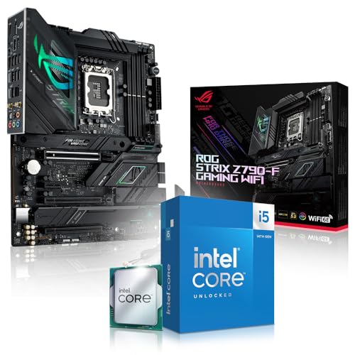 Aufrüst Kit Intel Core i5 14600K, ASUS ROG Strix Z790 F Gaming WiFi, be Quiet! Pure Rock Slim 2 Kühler, 16GB DDR5 RAM, komplett fertig montiert und getestet von Memory PC