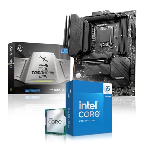 Aufrüst Kit Intel Core i5 14600K, MSI MAG Z790 Tomahawk WiFi, be Quiet! Pure Rock Slim 2 Kühler, 32GB DDR4 RAM, komplett fertig montiert und getestet von Memory PC