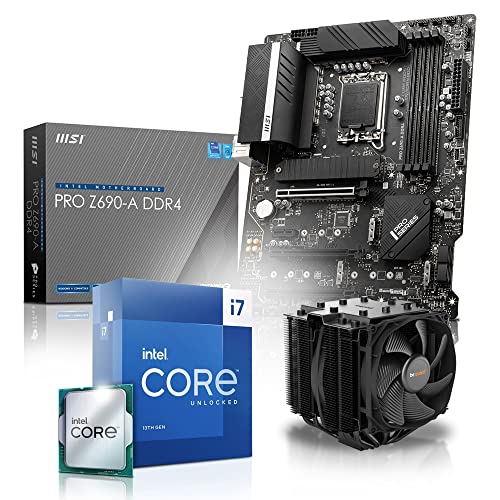 Aufrüst-Kit Intel Core i7-13700K, MSI Pro Z690-A WiFi, be Quiet! Dark Rock Pro 4 Kühler, 32GB DDR4 RAM, komplett fertig montiert und getestet von Memory PC