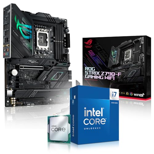 Aufrüst Kit Intel Core i7 14700K, ASUS ROG Strix Z790 F Gaming WiFi, be Quiet! Dark Rock 4 Kühler, 16GB DDR5 RAM, komplett fertig montiert und getestet von Memory PC