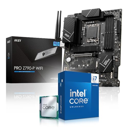 Aufrüst Kit Intel Core i7 14700K, MSI PRO Z790 P WiFi, be Quiet! Dark Rock 4 Kühler, 16GB DDR5 RAM, komplett fertig montiert und getestet von Memory PC