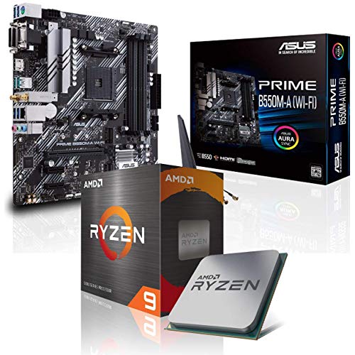 Memory PC Aufrüst-Kit Bundle AMD Ryzen 9 5950X 16x 3.4 GHz, 16 GB DDR4, B550M PRO-VDH Wi-Fi, komplett fertig montiert inkl. Bios Update und getestet von Memory PC