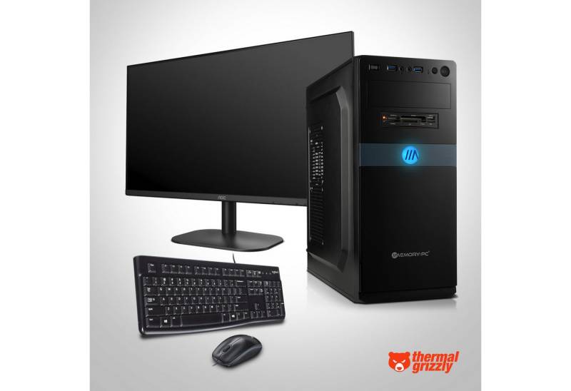 Memory PC Business-PC-Komplettsystem (23,80, AMD Ryzen 5 5600G, 16 GB RAM, 500 GB SSD, 3-tlg)" von Memory PC