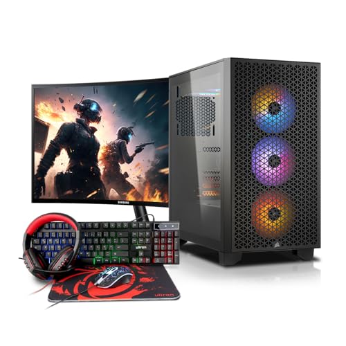 Memory PC Gamer-PC, Intel Core i5-14600K 14x 3.50GHz, 16 GB DDR5, 1000 GB SSD M.2, NVIDIA RTX 4060 8GB, Windows 11 Pro + 24 Zoll + Ultron Hawk Gaming Kit 4in1 Set von Memory PC