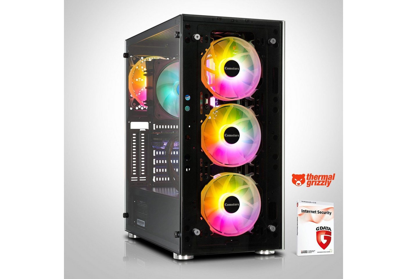 Memory PC Gaming-PC (AMD Ryzen 5 3600, RTX 3050, 16 GB RAM, 250 GB SSD, Luftkühlung) von Memory PC