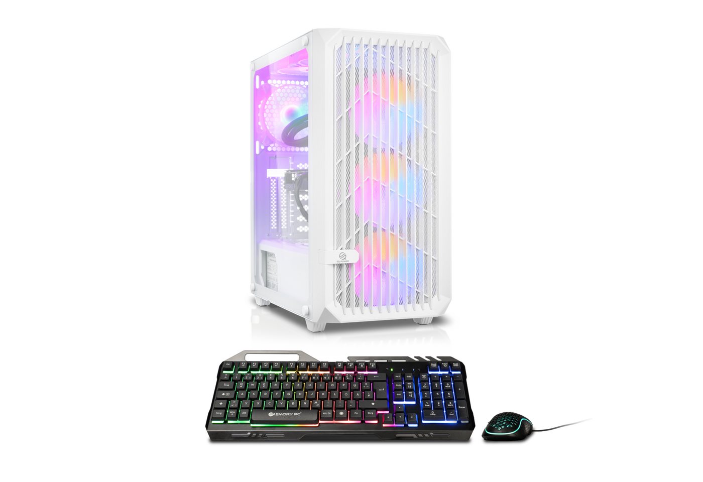 Memory PC Gaming-PC (AMD Ryzen 5 5500, Nvidia GeForce RTX 3050 / 4060 / 5060 Ti, 16 GB RAM, 500 GB SSD, Lftkühlung) von Memory PC