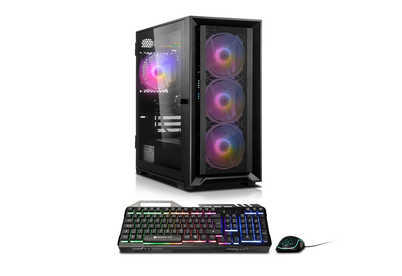 Memory PC Gaming-PC (AMD Ryzen 5 5500, Nvidia GeForce RTX 3050 / 4060 / 5060 Ti, 16 GB RAM, 500 GB SSD, Luftkühlung) von Memory PC