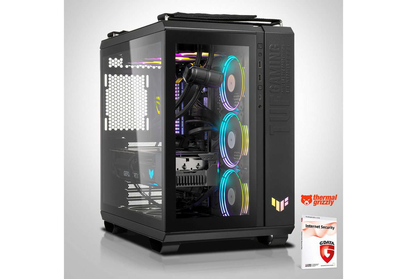 Memory PC Gaming-PC (AMD Ryzen 7 5800X, RTX 4070 Super, 16 GB RAM, 1000 GB SSD, Wasserkühlung) von Memory PC