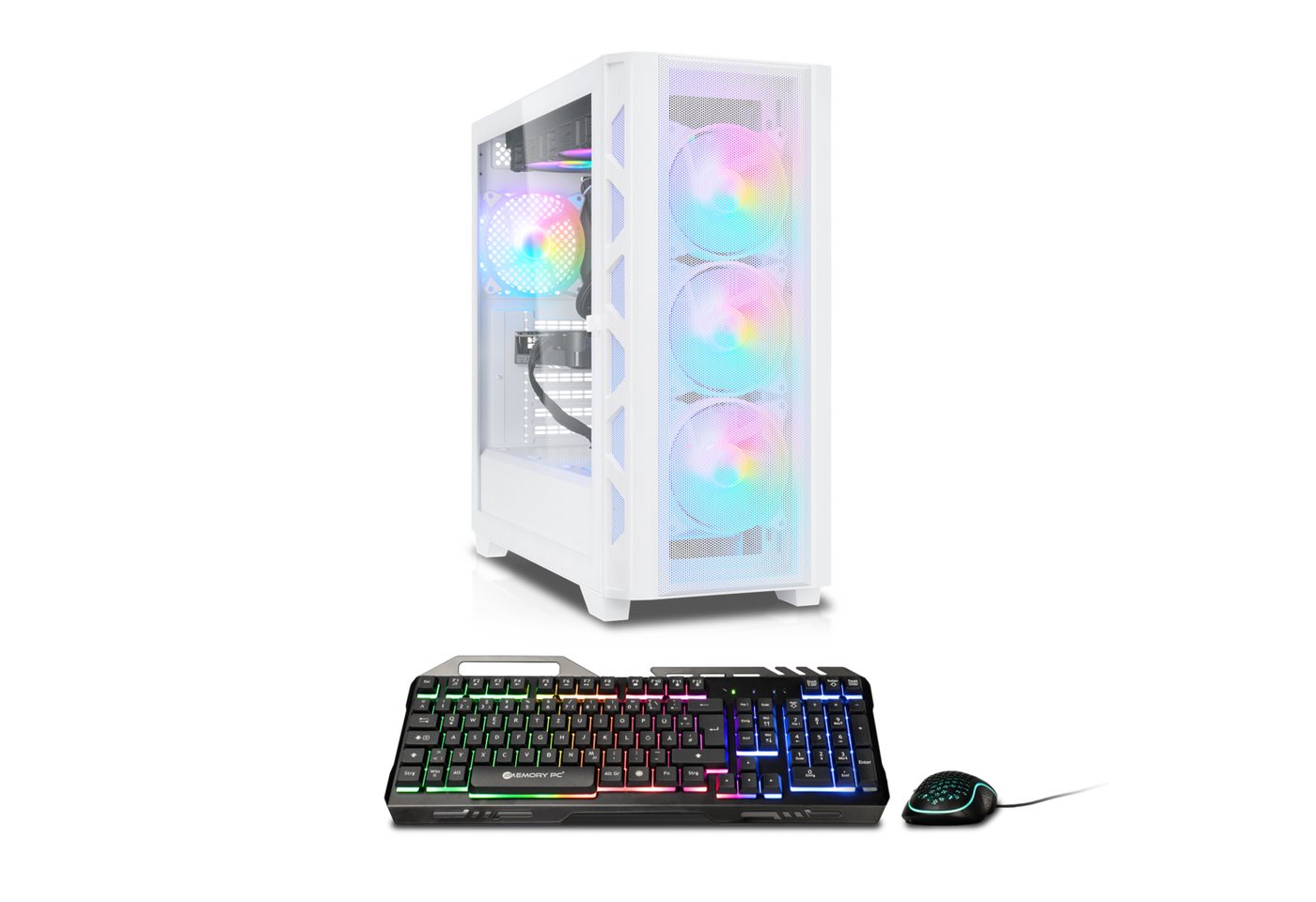 Memory PC Gaming-PC (Intel i5 13400F, Nvidia GeForce RTX 3050 / 4060 / 5060 Ti, 16 GB RAM, 500 GB SSD, Luftkühlung) von Memory PC