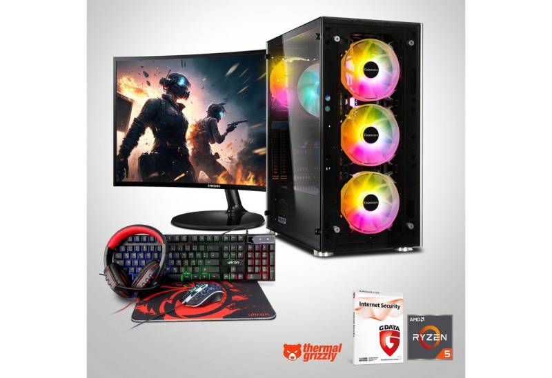 Memory PC Gaming-PC-Komplettsystem (23,80, AMD Ryzen 5 5600G, Intel Arc A310, 16 GB RAM, 512 GB SSD)" von Memory PC